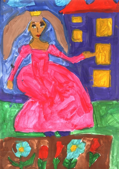 12164 Софія Філатова. Принцесса. Вік - 6 років. Номінація - живопис. Техніка - гуаш.jpg