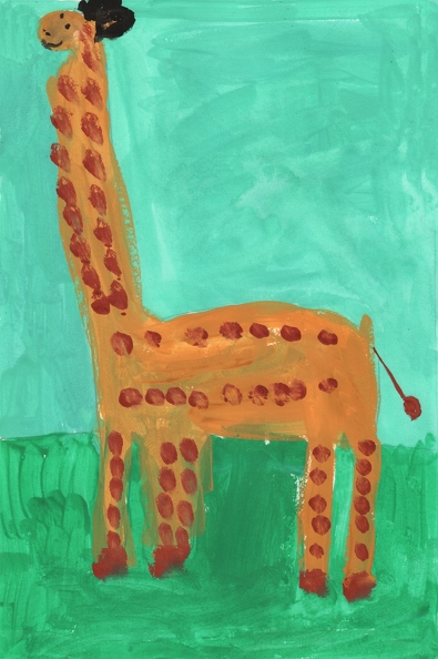 15140 Аріна Климчук. Жираф. Вік - 5 років. Номінація - живопис. Техніка - гуаш.jpg