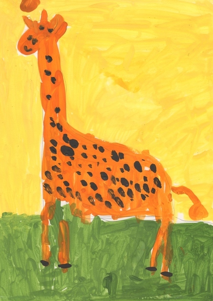 15140 Софія Царенок. Жираф. Вік - 4 роки. Номінація - живопис. Техніка - гуаш.jpg
