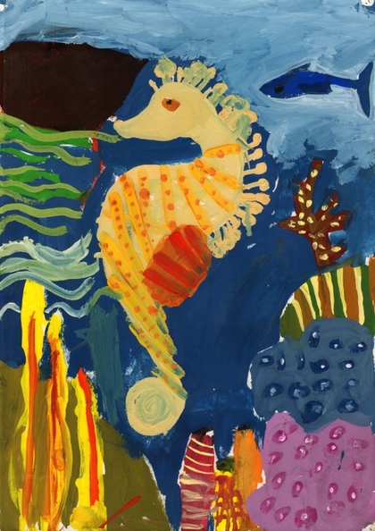 12260 Шевіка Чандра. Підводний світ. Вік - 7 років. Номінація - живопис. Техніка - гуаш.jpg