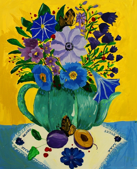821 Марія Виродова Синій натюрморт Вік - 9 років Номінація - живопис Техніка_ гуаш.JPG.JPG