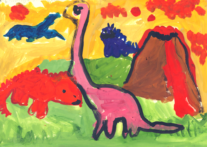 5246 Вадім Кузуб. Вік 6 років. Світ динозаврів. Номінація- живопис. Техніка-гуаш.png