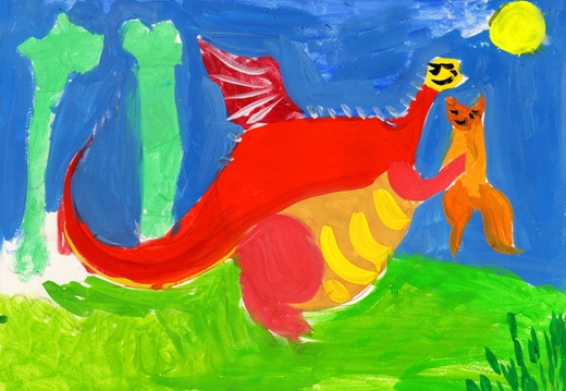 Динозаврик і лисичка