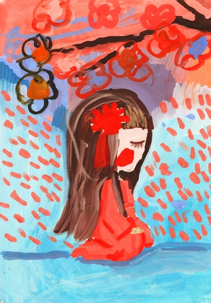 16643 Анастасія В`юн. Вік 6 років. Тендітна Сакура. Номінація-живопис. Техніка-гуаш..jpg
