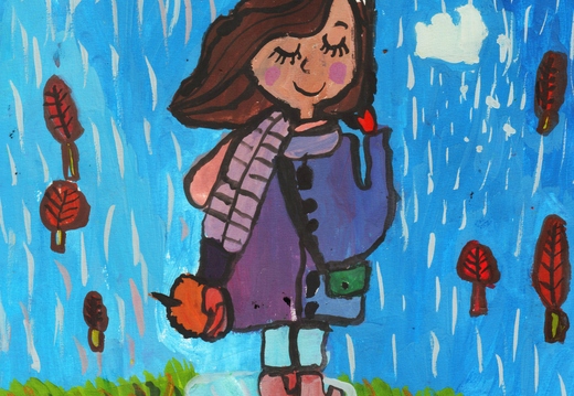 Дівчинка з парасолькою