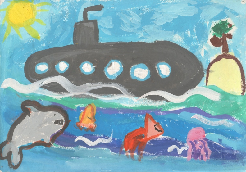 16643 Софія Войтенкова. Вік - 6 років. Підводний світ. Номінація - живопис. Техніка - гуаш..jpg