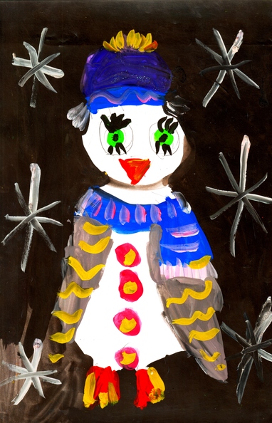 12164 Уляна Лопатіна. Вік 6 років. Дивовижний пінгвін. Номінація-живопис..jpg