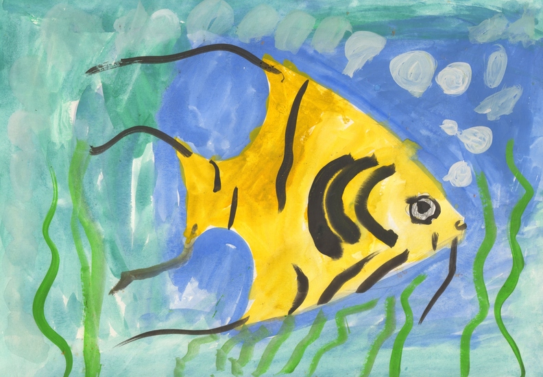 15140 Захар Пономарьов. Вік 5 років. Рибка. Номінація-живопис. Техніка-гуаш..jpg
