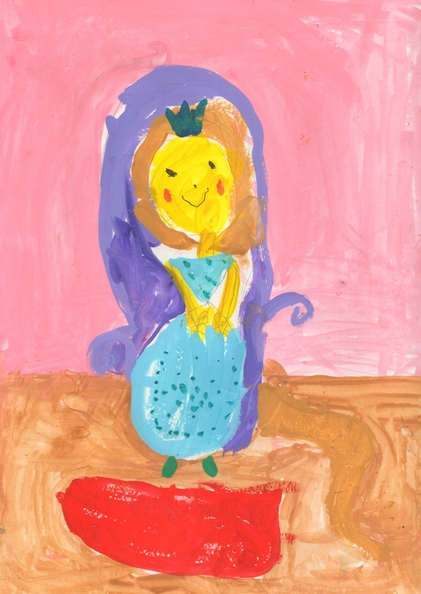 15140 Софія Царенок.Вік 5 років. Королева Сонечко. Номінація-живопис. Техніка-гуаш..jpg