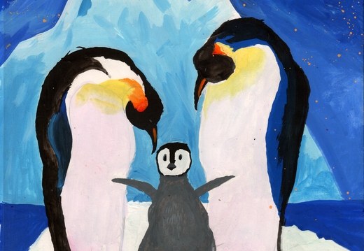 Пінгвіни і айсберг