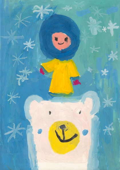 10357 Анна Митченко. Вік 5 років. Білий ведмідь. Номінація-живопис. Техніка-гуаш..jpg