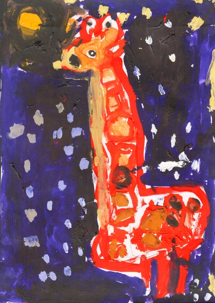 12164  Аліса Гелюта. Вік 5 років. Веселий жирафік. Номінація-живопис. Техніка-гуаш..jpg