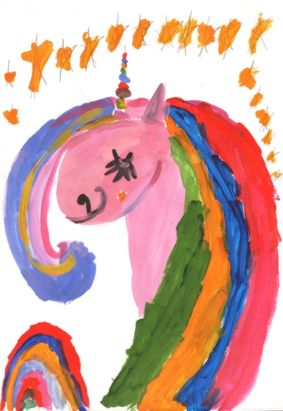 12164 Сара Оувер Вік 6 років. Яскравий єдиноріг. Номінація-живопис. Техніка-гуаш..jpg