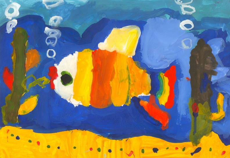 10357 Мірон Кжемяко. Вік 5 років. Рибка. Номінація-живопис. Техніка-гуаш..jpg
