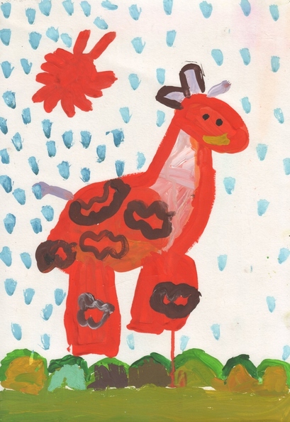 16643 Марія Удер. Вік 7 років. Жираф. Номінація- живопис. Техніка-гуаш..jpg