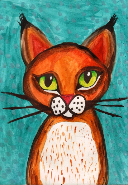 12260 Марія Мелещенко. Вік 9 років. Кіт з великими очима. Номінація-живопис. Техніка-акварель..jpg