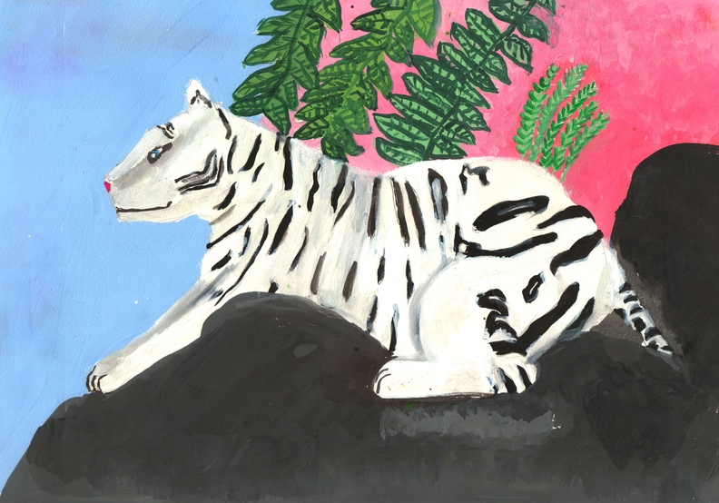 10357 Таісія Тонєва. Вік 9 років. Білий тигр. Номінація-живопис. Техніка-гуаш..jpg