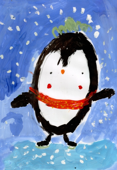 5246 Варвара Скаленко. Вік 4 роки. Красунчик пінгвін. Номінація-живопис. Техніка-гуаш..jpg