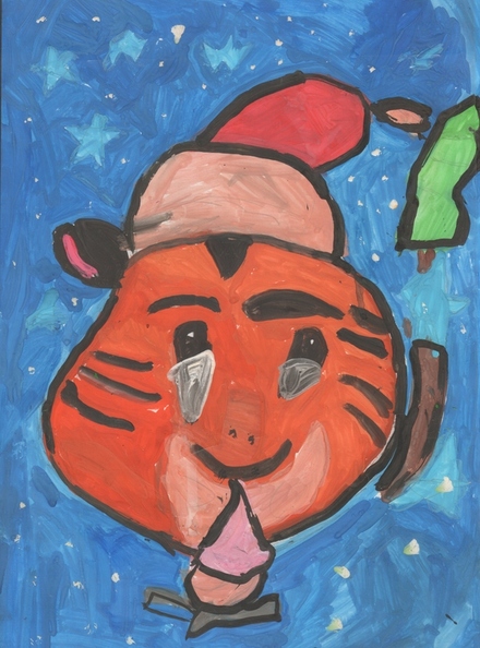 16643 Марія База. Вік 6 років. Тигр. Номінація-живопис. Техніка-гуаш..jpg