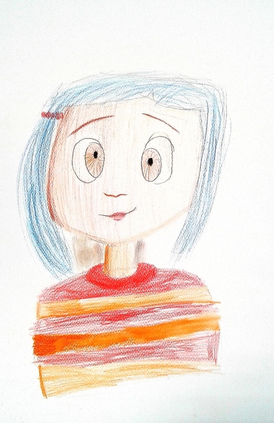18020 Поліна Голубан. Вік 7 років. Кароліна з країни жахів. Номінація - графіка. Техніка - малюнок кольоровими олівцями.jpg