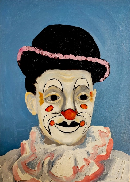 821. Автор - Єгорова Єва. Вік 14 років. Клоун. Номінація - живопис. Техніка - олійний живопис.jpg