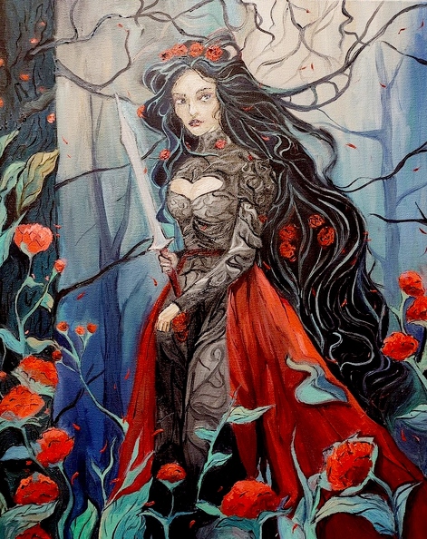 821. Автор - Суха Руслана. Вік 16 років. Боротьба. Номінація - живопис. Техніка - олійний живопис..jpg