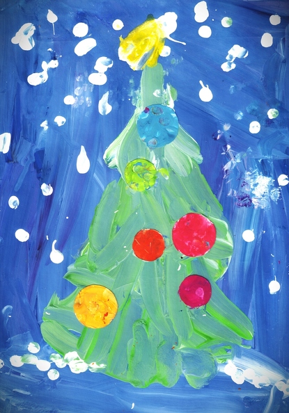 18020. Автор - Асланов Аслан. Вік 3 роки. Новорічна ялинка. Номінація - живопис. Техніка - гуаш..jpeg
