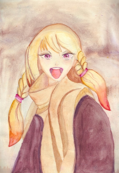 18020. Автор - Войтенкова Софія. Вік 9 років. Веселий настрій. Номінація - живопис. Техніка - акварель..jpg