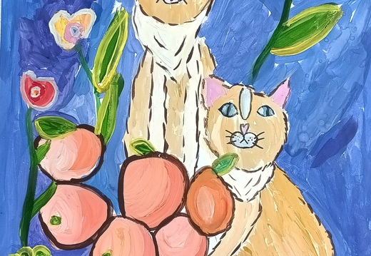 Коти в мандаринах