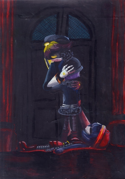 1-821. Автор - Мерега Мілана. Вік 13 років. Сум. Номінація - живопис. Техніка - гуаш..jpg