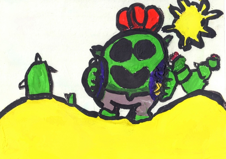 2-18020. Автор - Соколовський Матвій. Вік 9 років. Спайк. Номінація - живопис. Техніка - гуаш..jpg