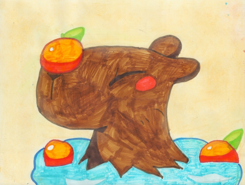 02 - 18020. Автор - Войтенкова Софія. Вік 10 років. Капібара. Номінація - графіка. Техніка - маркери..jpg