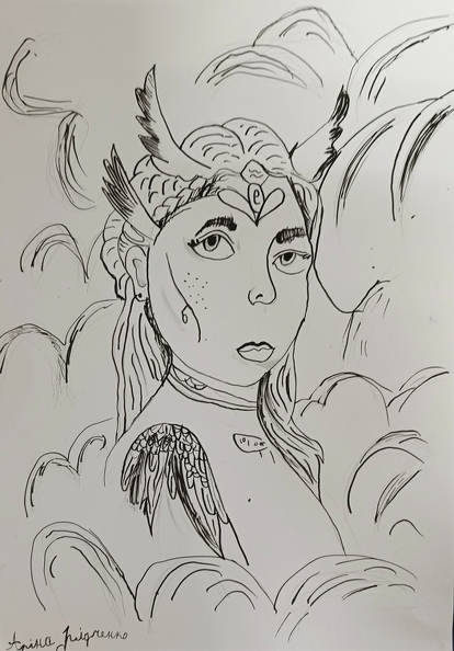 02-4814.Аріна Рідченко.Амазонка.Вік 8 років.Номінація графіка.Техніка туш.Перо..jpg