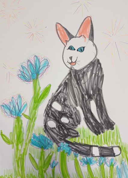 02-4814.Соломія Соболь.Вік 5 років.Кіт.Номінація графіка. Техніка фломастери.jpg