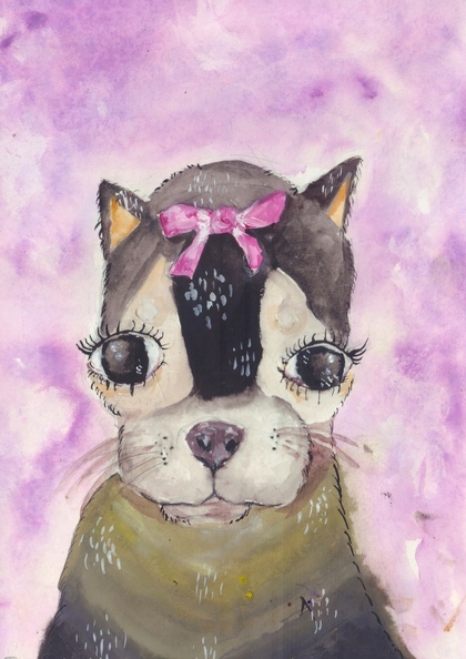 03-18020. Автор - Голубан Поліна. Вік 9 років. Чихуахуа. Номінація - живопис. Техніка - змішана..jpg