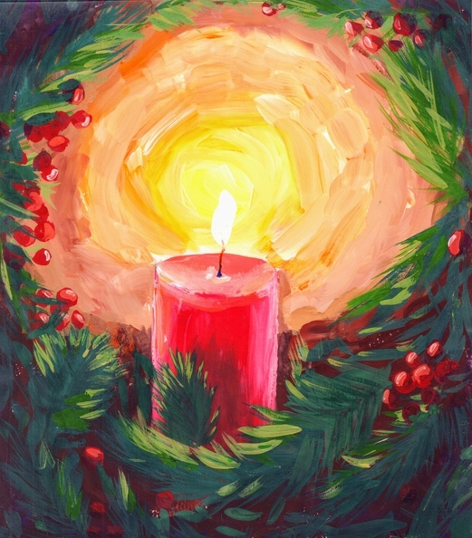 03-18020. Автор - Дзюра Єва. Вік 9 років. Тепло Різдва. Номінація - живопис. Техніка - гуаш.jpg