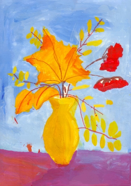 03-18020. Автор - Михайленко Максим. Вік 6 років. Зимова ніч. Номінація - живопис. Техніка - гуаш..jpg