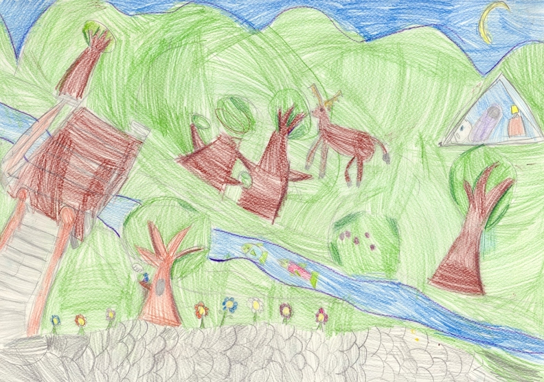 04-21416. Автор - Кузьмінський Роман. Вік 6 років. Веснянка. Номінація - графіка. Техніка - кольорові олівці..jpg