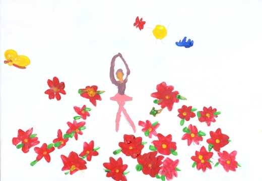 Балерина в квітах