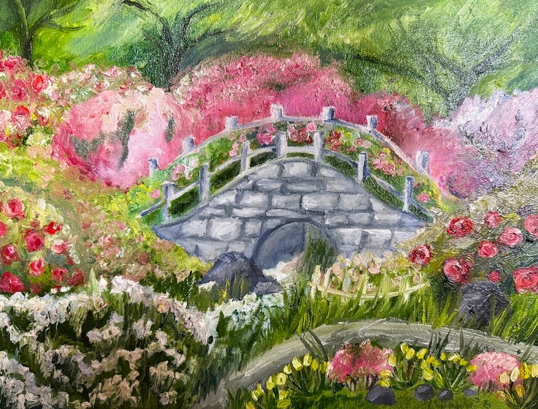 01-821. Автор - Бондаренко Олена Вік 11 років. Місток. Номінація - живопис. Техніка - олійний живопис.jpg