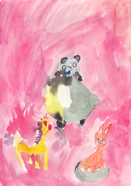 04-21416. Автор - Куран Марта. Вік 5 років. Звірятка. Номінація - живопис. Техніка - акварель..jpg