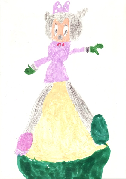 04-21416. Автор - Куран Марта. Вік 5 років. Мікі. Номінація - графіка. Техніка - кольорові олівці, маркери..jpg