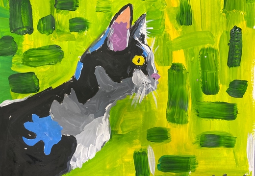 Кіт на зеленому