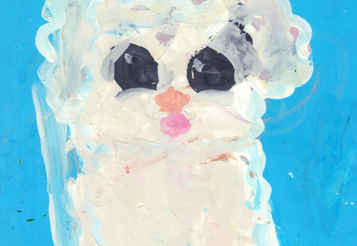 Білий песик