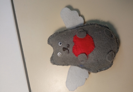 М'яка іграшка кіт Пушин з крилами