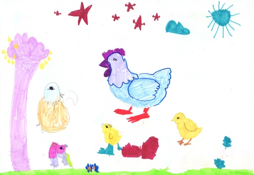 Курочка і курчата