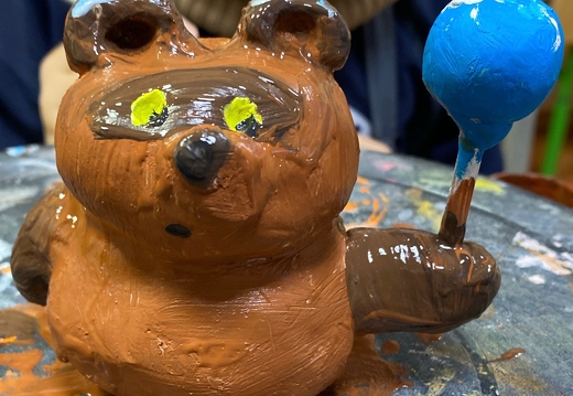 03-4814.Аркадій Наумов.Вік 7 років.Вінні Пух.Номінація скульптура.Техніка глина