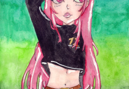 Рожеве волосся