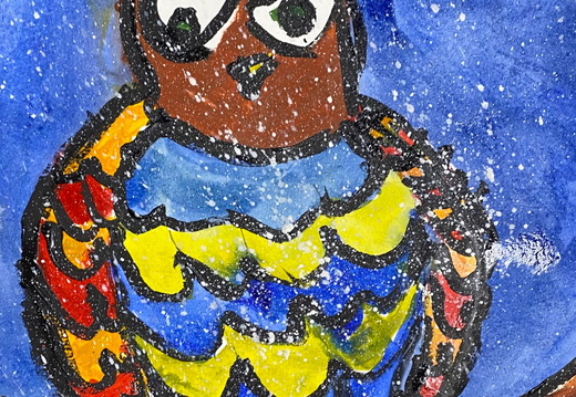 02-4814.Марта Куран.Вік 5 років.Сова.Номінація живопис.Техніка гуаш