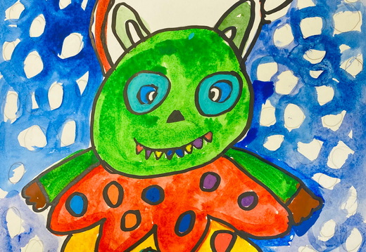 02-4814.Олександра Бабчиніцер.Вік 6 років.Ялинка.Номінація живопис.Техніка акварель